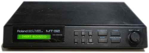 The Roland MT-32 Sound Module.  Ready to play Space Quest!  INSERT BUCKAZOID